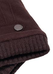 Brown insulated men's gloves REKMT-0004-1I(Z26)  - close-up of detail on white background.