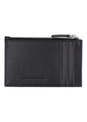Small men's leather wallet PORMS-0716-99(Z26), product view from the back on a white background.
