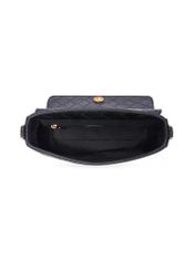 Black woven women's handbag TOREC-0767-9P(W26) - product view from above, on a white background.