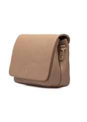 Beige leather women's handbag TORES-0911D-81(W25)-02