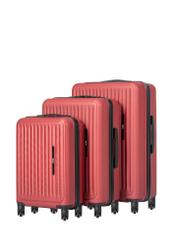 Set of 19"/24"/29" trolley suitcases WALAB-0082-4B(W26), diagonal product view on white background.