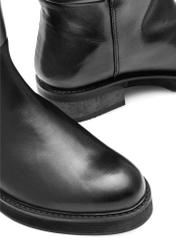 Women's leather boots in black BUTYD-1195-99(Z25)