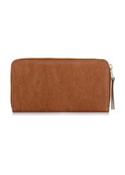 Brown leather women's wallet PORES-0851-88(W23)-04