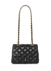 Black quilted women's handbag TOREC-0932B-99(W25)-01