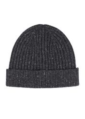 Gray men's wool hat CZAMT-0094-9B(Z26), back view of the product on a white background.