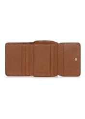 Women's small brown leather wallet PORES-0849-79(W23)-04