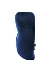 Navy blue travel pillow AW-014-0002-69(W25), side view of the product on a white background.
