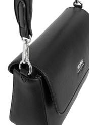 Black rectangular women's messenger bag TOREC-0930A-99(W25)-08