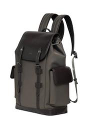 Men's khaki backpack TORMN-0436-8B(Z26), diagonal product view on a white background.