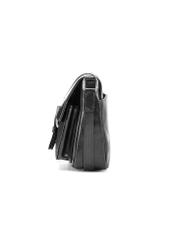 Women's leather handbag with buckle TORES-1160-99(Z25), side view of the product on a white background.
