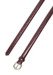 Burgundy thin leather women's belt PASDS-0281-49(Z25)