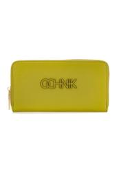 Large lime green women's wallet with logo POREC-0377-84(W24)-01