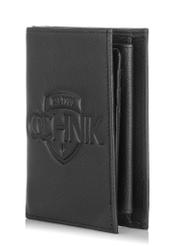 Men's leather wallet with embossing PORMS-0022A-99(W23)-02