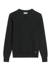 Black men's sweater SWEMT-0217-99(Z26), front product view on white background.