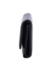 Black large women's wallet POREC-0449-99(Z26), side product view on white background.