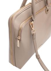 Beige large women's bag TOREC-0978A-81(Z25) - close-up detail, on white background.