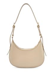 Beige small hobo bag TOREC-1136-1A(W26) - rear view of the product, on a white background.