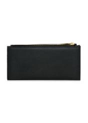 Large black women's wallet with logo POREC-0369-99(W24)-02