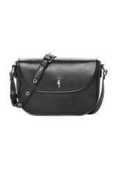 Black small shoulder bag TOREC-1244-99(Z26), front product view on white background.