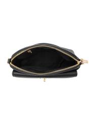 Black women's shoulder bag TOREC-1140-9I(W26), product view inside on white background.