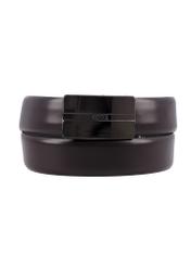 Men's brown leather belt PASMS-0291-1I(Z26)