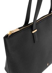 Elegant black women's shopper bag  TOREC-0953-99(Z24)-06