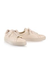 Beige leather women's sneakers BUTYD-1068-81(W24)-02