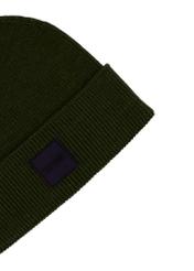 Green men's cap CZAMT-0095-8B(Z26), close-up of the product detail on a white background.