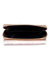Gold leather women's wallet PORES-1027-2X(Z26), interior view on a white background.