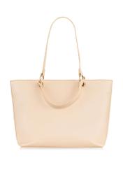 Cream embossed women's handbag TOREC-0807-12(W23)-04