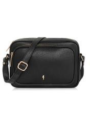 Black leather women's handbag TORES-1088-99(W25)-01