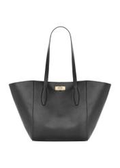 Black women's shopper bag TOREC-1375-99(Z26). Front view on a white background.