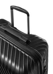 Small wheeled suitcase WALAB-0088-99-19(W26), close-up of the handle against a white background.