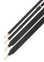 Black women's shoulder bag TOREC-1061-99(Z25), view of the product straps on a white background.