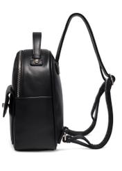 Small women's city backpack TOREC-1321-99(Z26) - side view of the product, on a white background.
