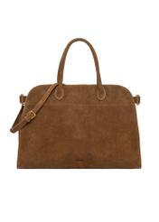 Cognac leather women's shopper bag TORES-1412-1F(Z26). Front view on a white background.