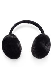Black women's earmuffs NAUDP-0003-99(Z26) - front product view, on white background.