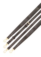 Brown women's handbag made of imitation leather TOREC-1081-1H(W26), close-up view of the product detail on a white background.