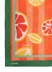 Women's scarf with fruit pattern SZADT-0152-12(W23)-02