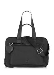 Three compartment black briefcase for women TOREN-0276-99(W24)-01