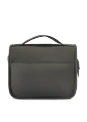 Men's cosmetic bag in dark gray color TORMN-0370-95(Z25), product view from the back on a white background.