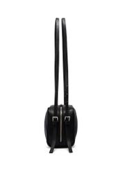 Black women's shoulder bag TOREC-1384-99(Z26) - side view of the product, on a white background.