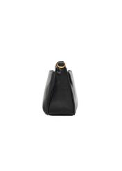Black women's shoulder bag TOREC-1245-9F(Z26), side view of the product on a white background.