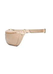 Women's beige waist bag TOREC-1131-1A(W26), diagonal product view on a white background.
