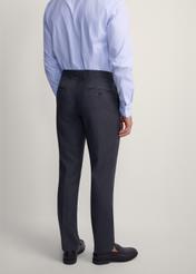 Men's graphite wool trousers SPOMT-0112-95(Z25), rear view of the product on the model. Half of the silhouette visible.