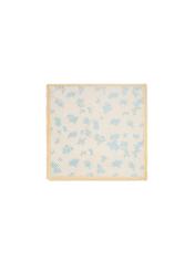 Women's scarf with blue flowers SZADT-0194-7P(W26)