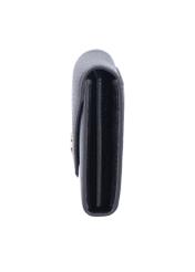 Large black leather women's wallet PORES-1016-9I(Z26), side product view on white background.