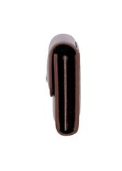 Medium women's leather wallet in light brown color PORES-1030-1G(Z26), side product view on white background.