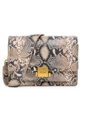Women's leather handbag with animal motif TORES-1165-86(Z25), front product view on white background.
