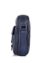 Navy blue men's bag with pocket TORMN-0290-69(W23)-02